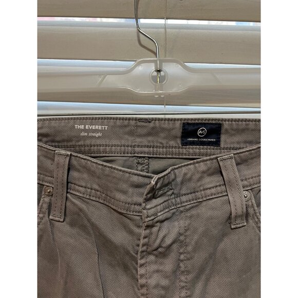 Adriano Goldschmied The Everett Slim Straight Gray Pants - Size 33x29 - Picture 3 of 6